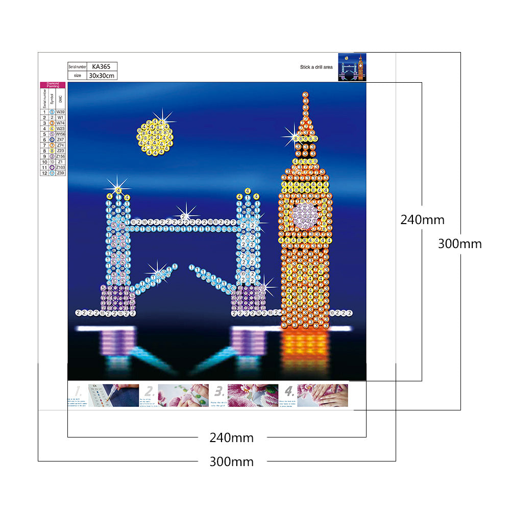 City ??Building - Crystal Drill Diamond Paiting 30*30CM