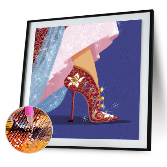 Princess High Heels - Full Round Drill Diamond Painting 30*30CM