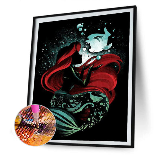 Princess Silhouette - Full Round Drill Diamond Painting 40*50CM