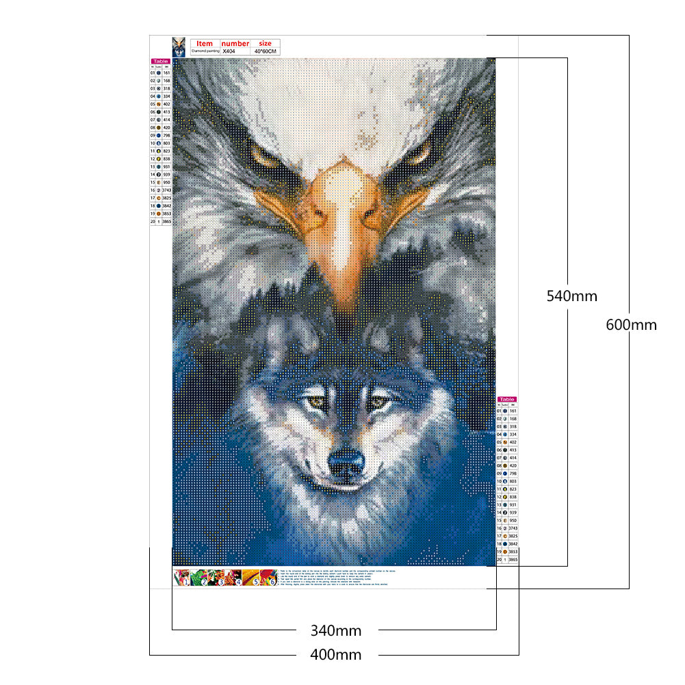 Eagle - Full Round Drill Diamond Painting 40*60CM