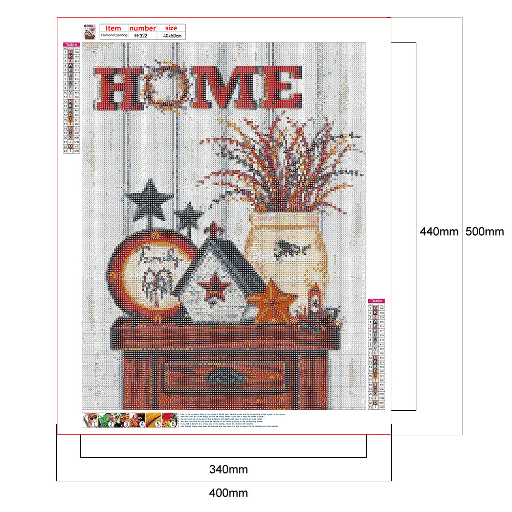 Flowerpot - Full Square Drill Diamond Painting 40*50CM