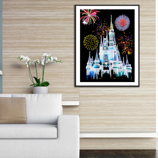 Castle Fireworks - Special Shaped Drill Diamond Paiting 30*40CM