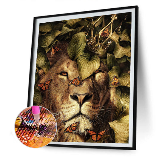 Lion - Full Round Drill Diamond Painting 30*40CM
