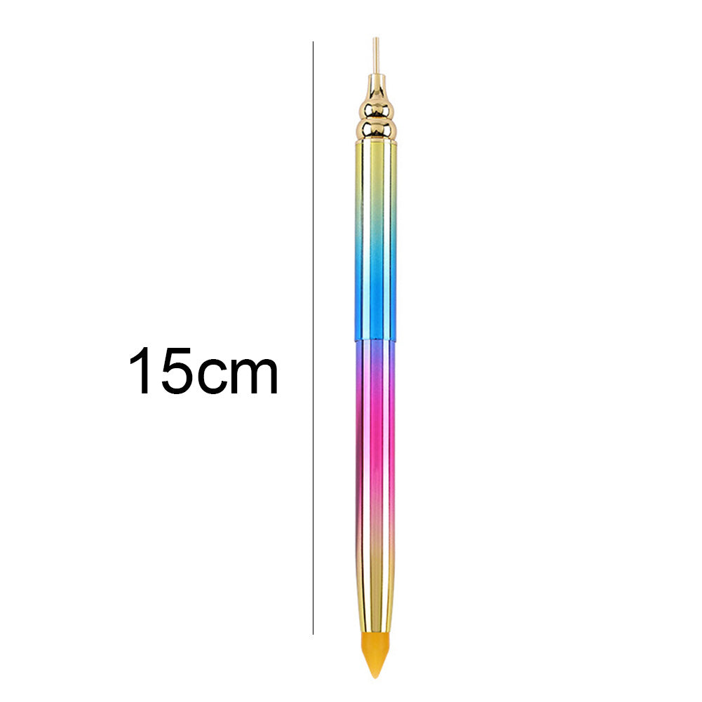 Gradient Rotary Point Drill Pen 5D DIY Diamond Painting Tool with Clay Tips