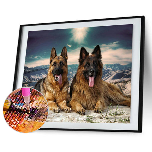 Wolf - Full Round Drill Diamond Painting 40*30CM