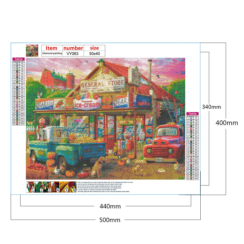 Shop Market - Full Round Drill Diamond Painting 50*40CM