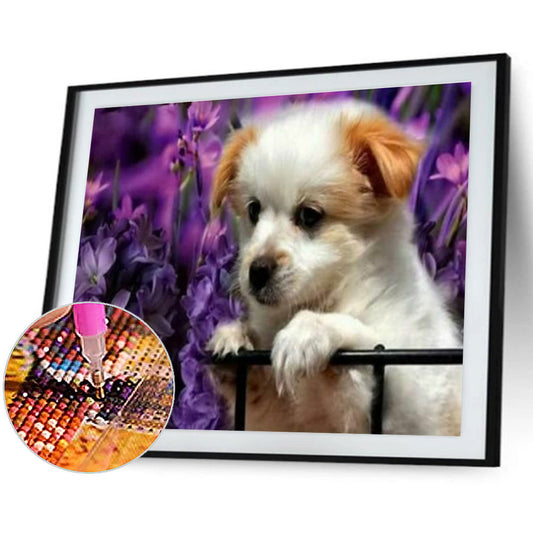 Dog - Full Round Drill Diamond Painting 40*30CM