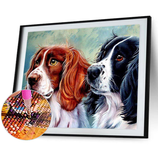 Dog - Full Round Drill Diamond Painting 40*30CM