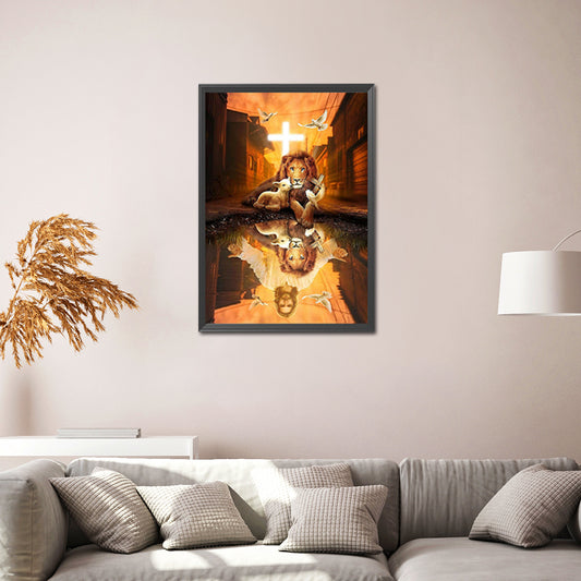 Lion - Full Square Drill Diamond Painting 30*40CM