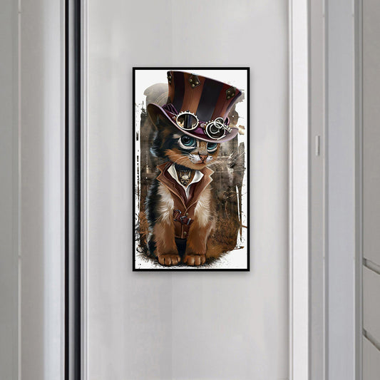 Gentleman Cat - Full Square Drill Diamond Painting 30X40CM