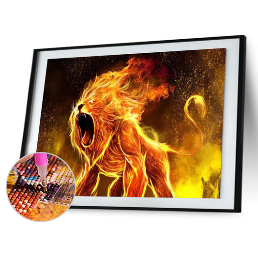 Lion - Full Square Drill Diamond Painting 30*40CM