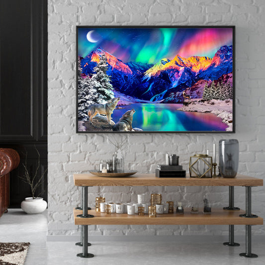 Wolf - Full Square Drill Diamond Painting 30*40CM