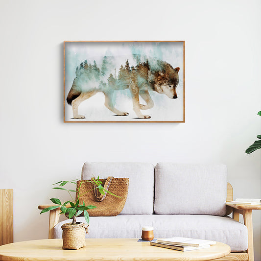 Wolf - Full Square Drill Diamond Painting 30*40CM