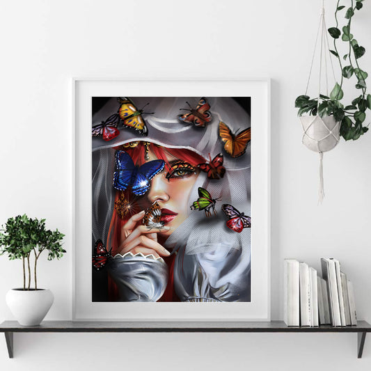 Butterfly Beauty - Full Square Drill Diamond Painting 30*40CM