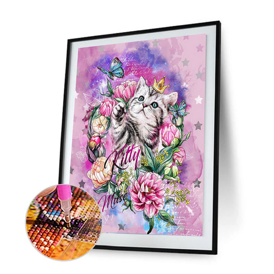 Cat - Full Square Drill Diamond Painting 30*40CM