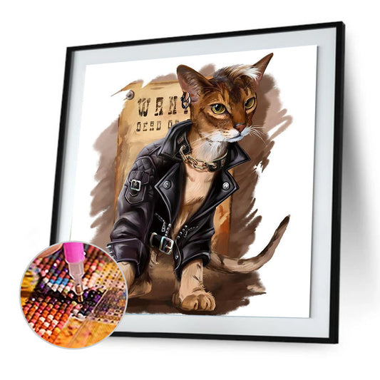 Cat - Full Square Drill Diamond Painting 30*40CM