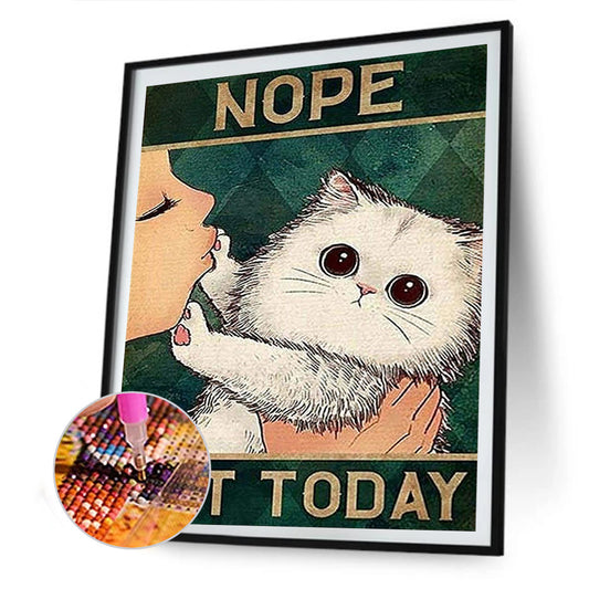 Black Cat Pictorial - Full Round Drill Diamond Painting 30*40CM