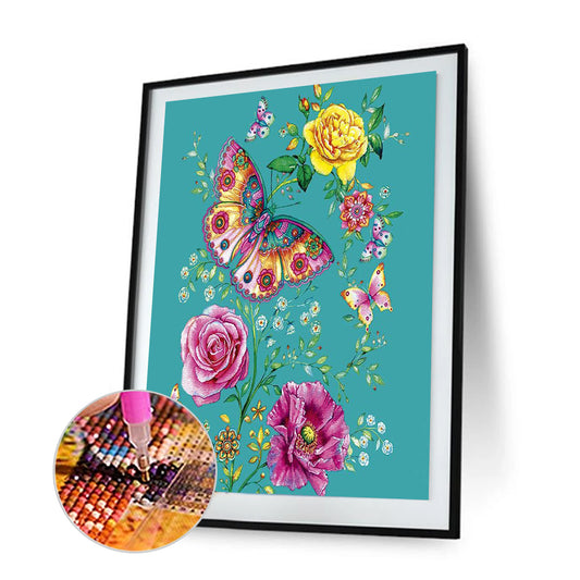 Butterfly - Full Square Drill Diamond Painting 30*40CM