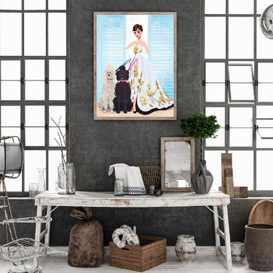 Hepburn - Full Square Drill Diamond Painting 30*40CM