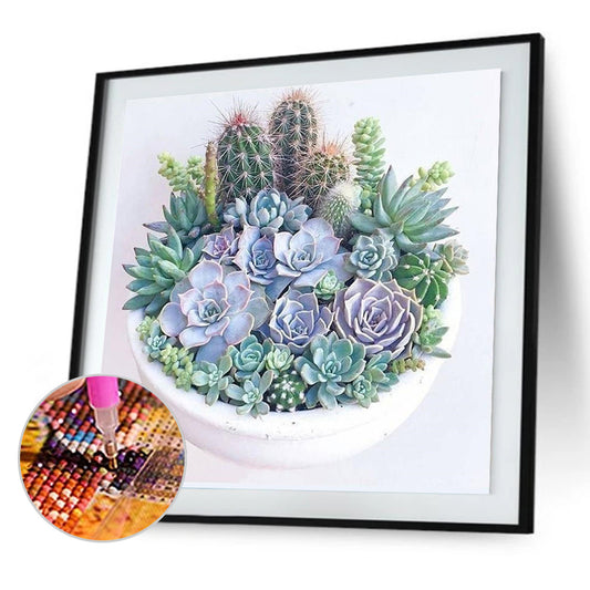 Succulents - Full Square Drill Diamond Painting 30*30CM
