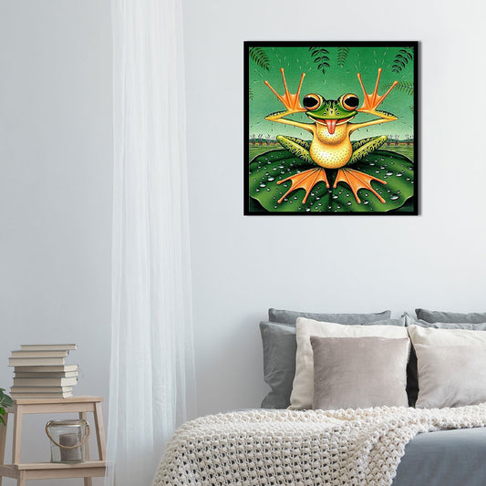Frog - Full Round Drill Diamond Painting 50*50CM