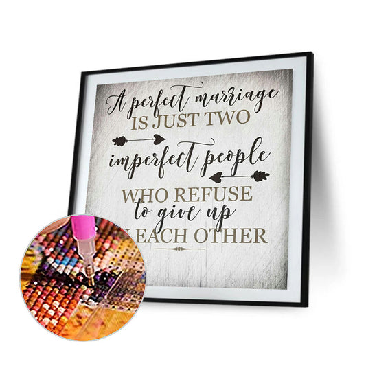 Calligraphy - Full Round Drill Diamond Painting 50*50CM