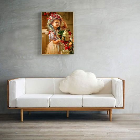 Girl - Full Round Drill Diamond Painting 30*40CM