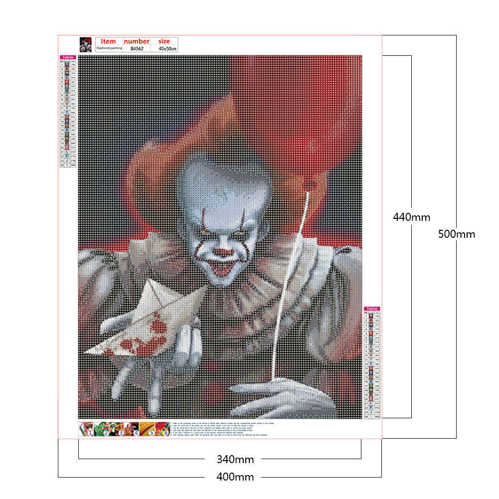 Clown - Full Round Drill Diamond Painting 40*50CM