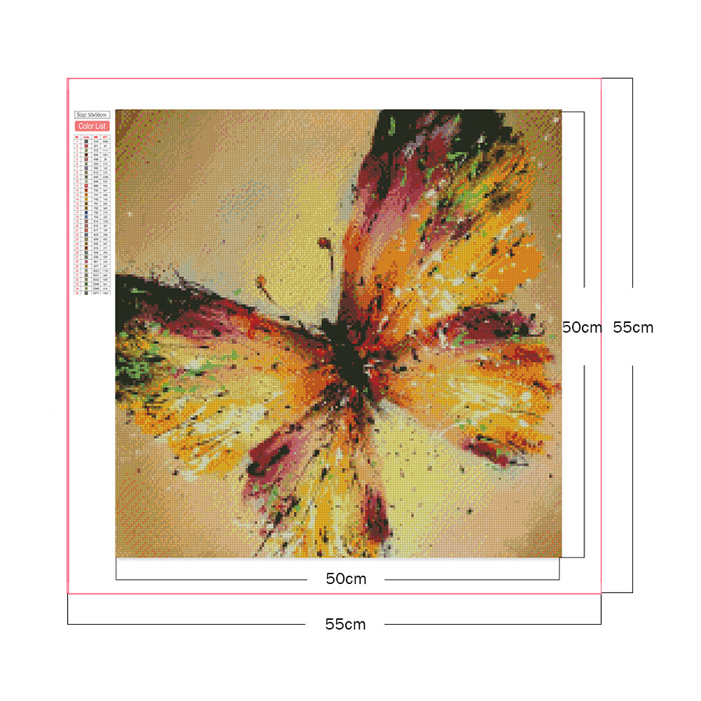 Butterfly - Full Square Drill Diamond Painting 50*50CM