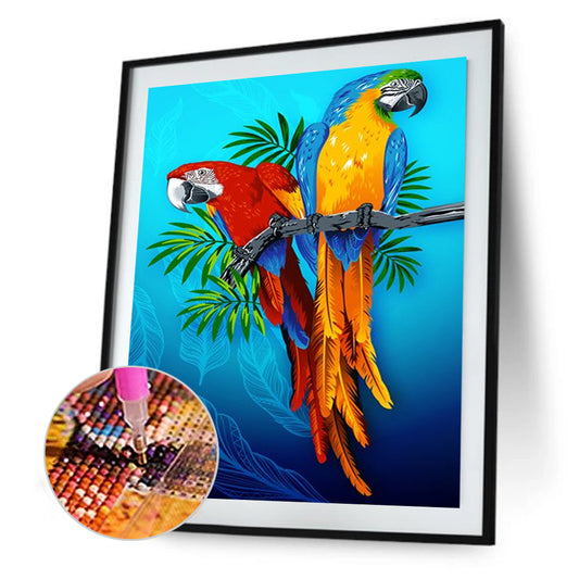Parrot - Full Round Drill Diamond Painting 30*40CM