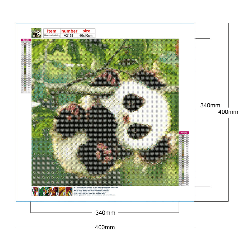 Panda - Full Round Drill Diamond Painting 40*40CM