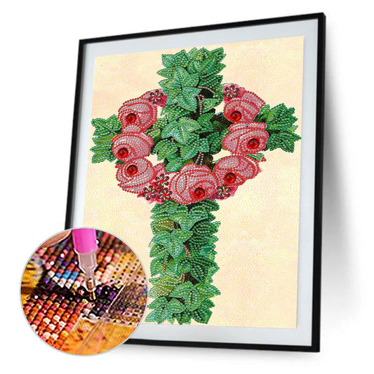 Cross - Special Shaped Drill Diamond Paiting 30*40CM