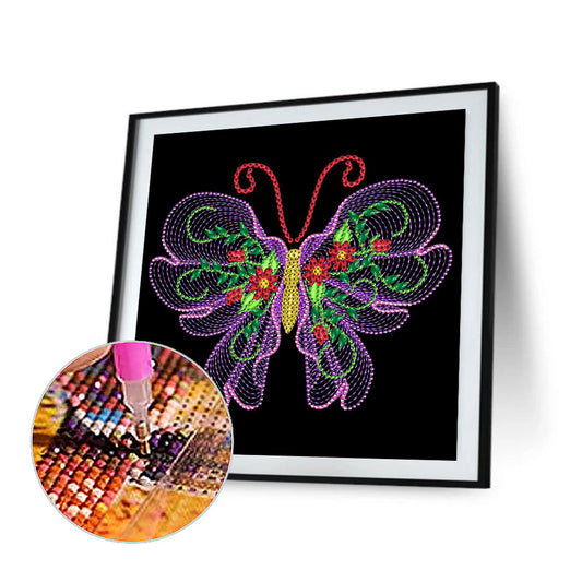 Butterfly - Special Shaped Drill Diamond Paiting 30*30CM