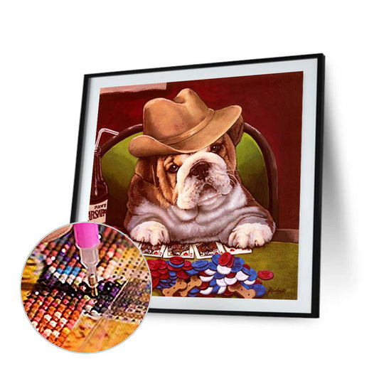 Dog - Full Round Drill Diamond Painting 40*40CM