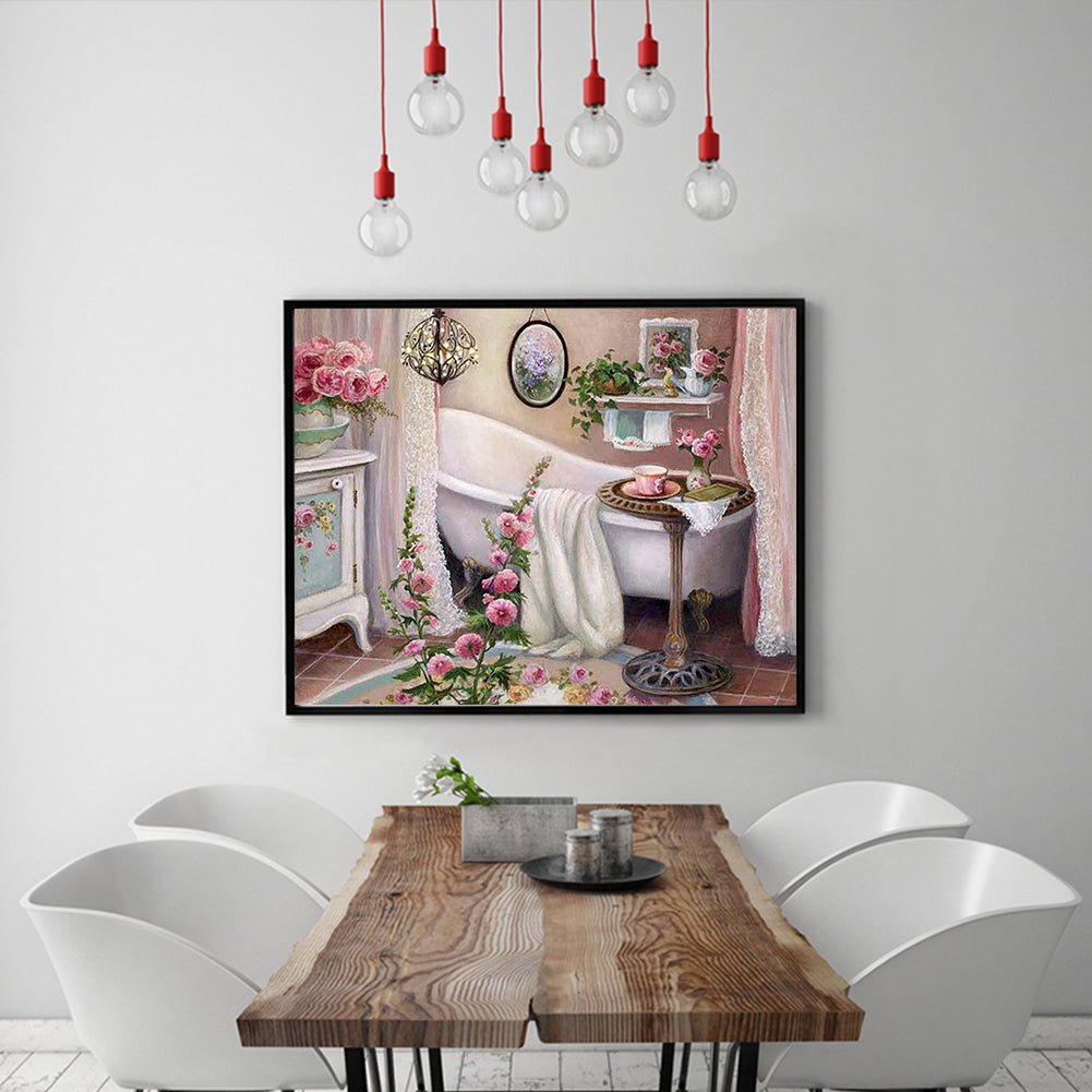 Tub - Full Round Drill Diamond Painting 50*40CM