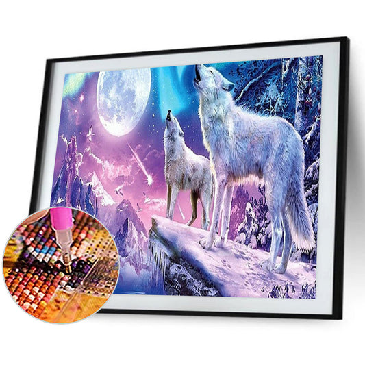 Wolf - Full Round Drill Diamond Painting 40*30CM