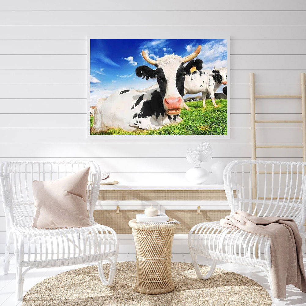 Cattle - Full Round Drill Diamond Painting 40*30CM