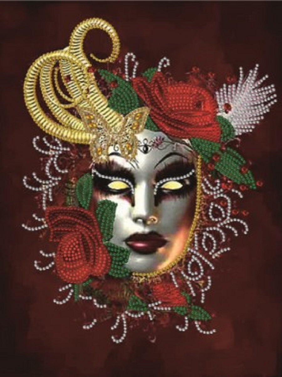 Mask Woman - Special Shaped Drill Diamond Paiting 30*40CM
