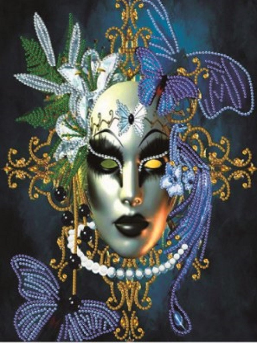 Mask Woman - Special Shaped Drill Diamond Paiting 30*40CM