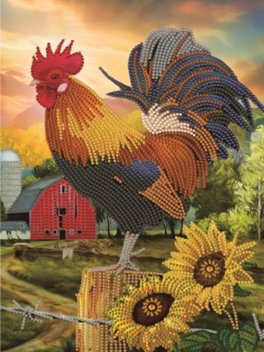 Sunflower Chicken - Special Shaped Drill Diamond Paiting 30*40CM