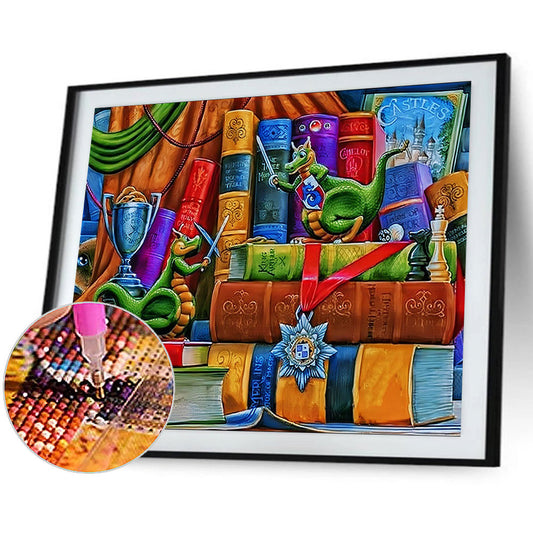 Read Green Dragon - Full Round Drill Diamond Painting 50*40CM