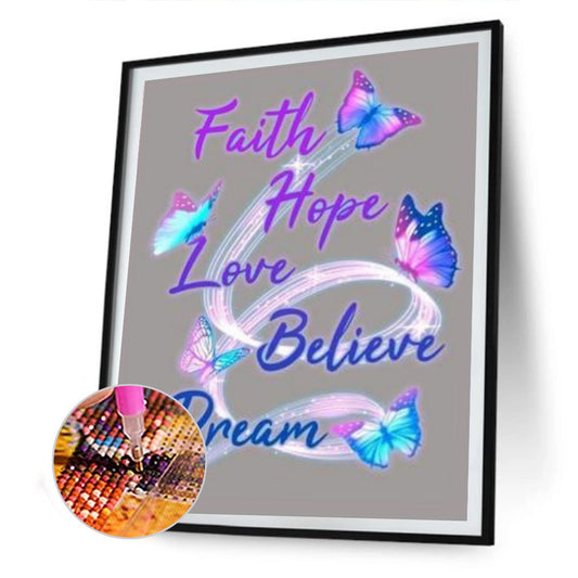 Butterfly - Full Round Drill Diamond Painting 30*40CM