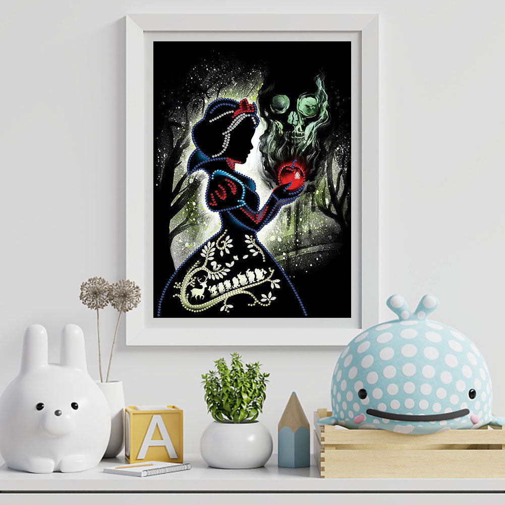 Disney Princess Silhouette - Special Shaped Drill Diamond Paiting 30*40CM