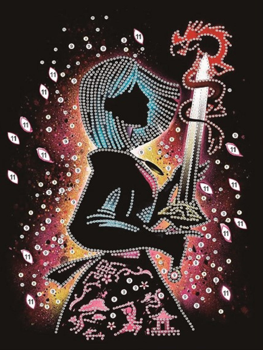 Silhouette Princess - Special Shaped Drill Diamond Paiting 30*40CM