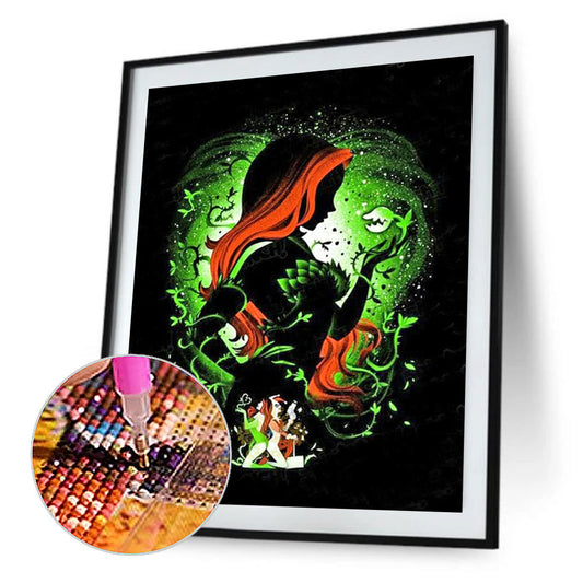 Disney Princess Silhouette - Full Round Drill Diamond Painting 30*40CM