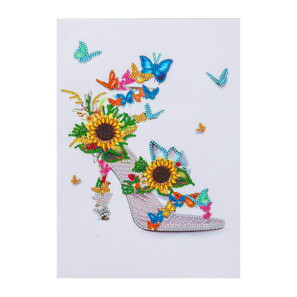 Sunflower Butterfly - Special Shaped Drill Diamond Paiting 30*40CM
