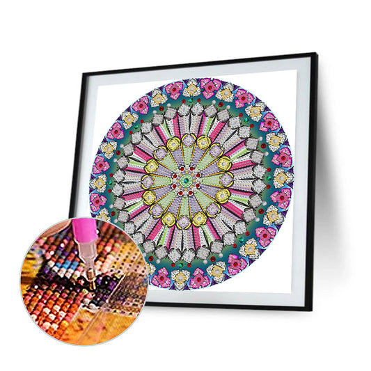 Mandala Pattern - Special Shaped Drill Diamond Paiting 30*30CM
