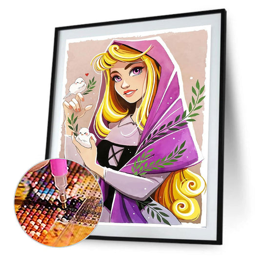 Disney Princess Belle - Full Round Drill Diamond Painting 30*40CM