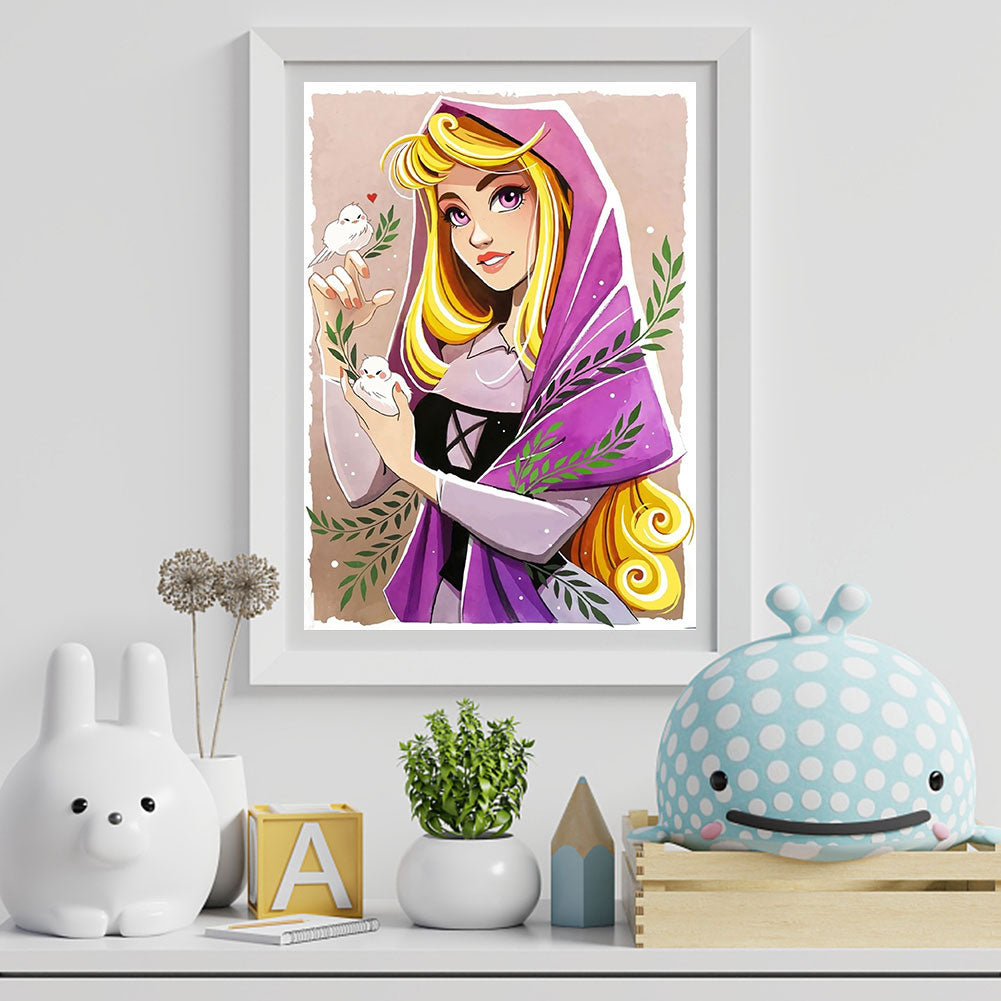 Disney Princess Belle - Full Round Drill Diamond Painting 30*40CM