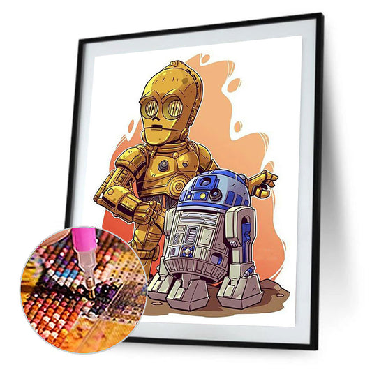 Star Wars Droids - Full Round Drill Diamond Painting 30*40CM